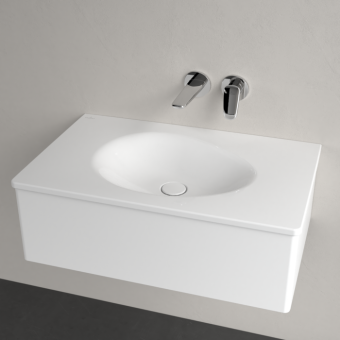 РАКОВИНА ВСТРАИВАЕМАЯ 80Х50 VILLEROY&BOCH ANTAO, WHITE ALPIN (4A7583R1)
