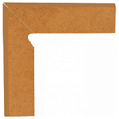 PARADYZ KLINKIER AQUARIUS BEIGE COKOL SCHODOWY DWUELEMENTOWY LEWY 8.1x30