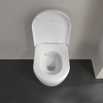 ПОДВЕСНОЙ БЕЗОБОДКОВЫЙ УНИТАЗ VILLEROY&BOCH AVENTO, WHITE ALPIN CERAMICPLUS (5656HRR1)