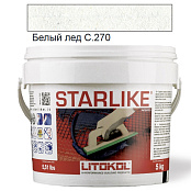 LITOKOL STARLIKE CLASSIC C.270 БЕЛЫЙ ЛЕД 5 кг ЭПОКСИДНАЯ ЗАТИРКА STRBGH0005