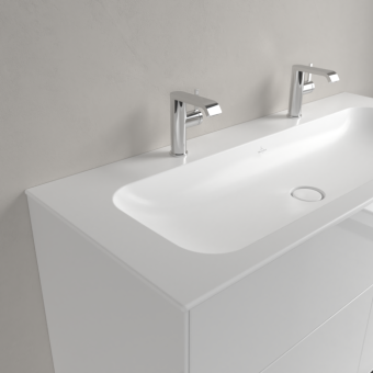 РАКОВИНА ВСТРАИВАЕМАЯ 120Х50 VILLEROY&BOCH FINION, STONE WHITE (4164C1RW)