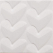 PAMESA AGATHA MILLE CUORI BLANCO 25X25