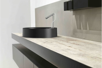 РАКОВИНА d45 СМ GALASSIA SMART B, ЧЕРНЫЙ МАТОВЫЙ (7404NEMT)