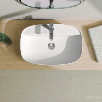 КЕРАМИЧЕСКАЯ РАКОВИНА 60 СМ CATALANO GREEN LUX, БЕЛАЯ МАТОВАЯ (160GRLXBM)