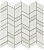 Фото плитки ATLAS CONCORDE MEK LIGHT MOSAICO CHEVRON WALL 30,5X30,5 из коллекции ATLAS CONCORDE MEK 
