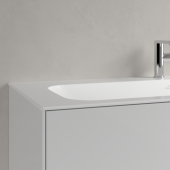 РАКОВИНА ВСТРАИВАЕМАЯ 120Х50 VILLEROY&BOCH FINION, STONE WHITE (4164C2RW)