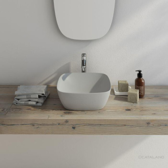 КЕРАМИЧЕСКАЯ РАКОВИНА 40 СМ CATALANO GREEN LUX, CEMENTO SATINATO (140APGRLXCS)
