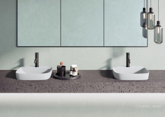 КЕРАМИЧЕСКАЯ РАКОВИНА 42 СМ CATALANO GREEN LUX, BIANCO SATINATO (142GRLXNBM)