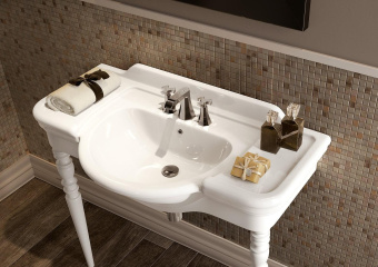 КЕРАМИЧЕСКАЯ РАКОВИНА 105 СМ FLAMINIA FIDIA 105, WHITE (3050)