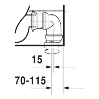 УНИТАЗ-КОМПАКТ DURAVIT RIMLESS VIU, БЕЛЫЙ HYGIENEGLAZE (2191092000)