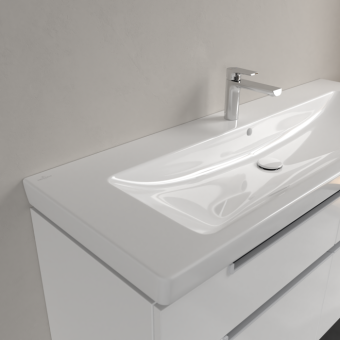РАКОВИНА 130Х47 VILLEROY&BOCH SUBWAY 2.0, WHITE ALPIN (7176D001)