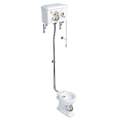 УНИТАЗ-КОМПАКТ BURLINGTON ENGLISH GARDEN (P2D+C5D+T30CHR)