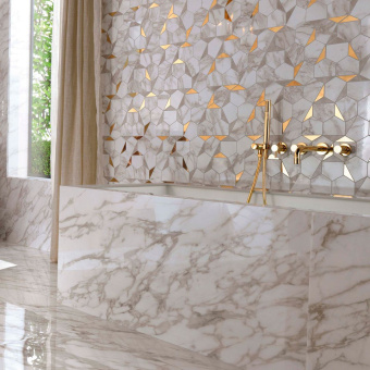 ATLAS CONCORDE MARVEL EDGE GOLD HEX BROWN-CALACATTA 25,1X29