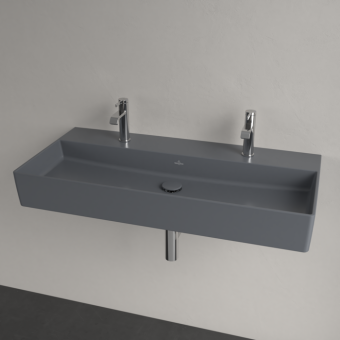 РАКОВИНА ПОДВЕСНАЯ 100Х47 VILLEROY&BOCH MEMENTO 2.0, GRAPHITE (4A22A1I4)