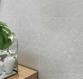 OPOCZNO GREY BLANKET TRIANGLE MOSAIC MICRO 29x29