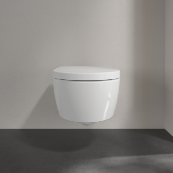 ПОДВЕСНОЙ БЕЗОБОДКОВЫЙ УНИТАЗ VILLEROY&BOCH AVENTO, WHITE ALPIN CERAMICPLUS (5656HRR1)