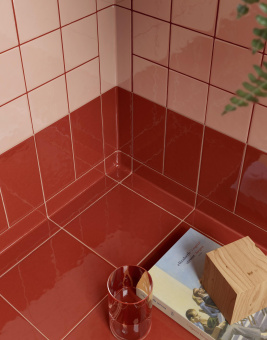 MUTINA DIN RED GLOSSY 15X15
