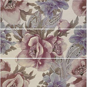 PORCELANITE DOS 7029 DELICE III LILA-COBALTO-CENIZA COMPOSICION ПАННО 25x75