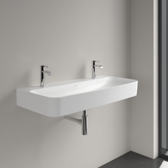 РАКОВИНА ПОДВЕСНАЯ 100Х47 VILLEROY&BOCH FINION, STONE WHITE (4168A1RW)
