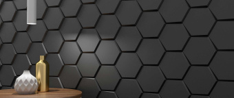 WOW COLLECTION MINI HEXA CONTRACT ICE WHITE GLOSS 15X17.3