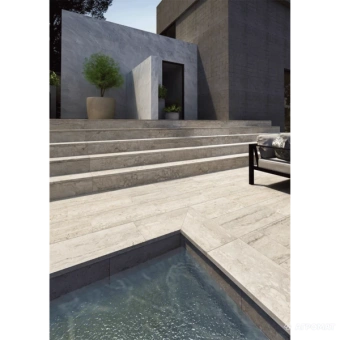 EXAGRES MARBLES PELDANO FIOR. TRAVERTINO 33X120