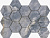 Фото плитки PAMESA CR LUX NOOR BERRY HEXAGONOS 22,5x32,5 из коллекции PAMESA LUX NOOR 