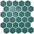 Фото плитки KOTTO HEXAGON H 6017 AQVAMARINE 29,5X29,5X0,9 из коллекции KOTTO HEXAGON 