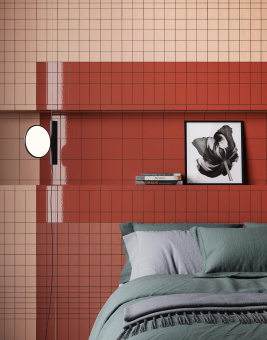 MUTINA DIN RED GLOSSY 15X15