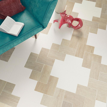 WOW ELLE FLOOR WHITE 18.5X18.5