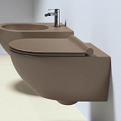 ПОДВЕСНОЙ БЕЗОБОДКОВЫЙ УНИТАЗ CATALANO SFERA NEWFLUSH, КОРИЧНЕВЫЙ (1VSF54RMS)