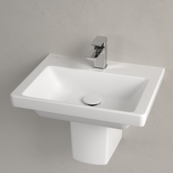 РАКОВИНА 50Х40 VILLEROY&BOCH SUBWAY 3.0, STONE WHITE (437051RW)