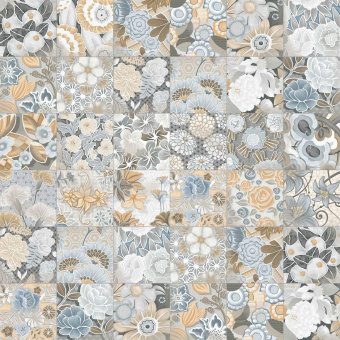 VIVES VODEVIL FLORE GRIS 20X20
