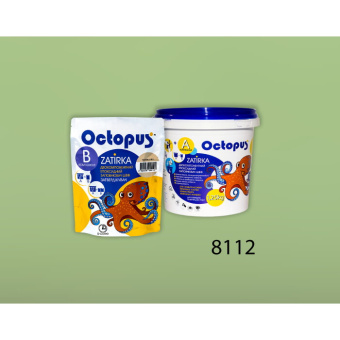 ЭПОКСИДНАЯ ЗАТИРКА OCTOPUS ZATIRKA 2-КОМП. ЦВЕТ ЗЕЛЕНО-МЯТНЫЙ 8112 1,25 КГ (8112-1)