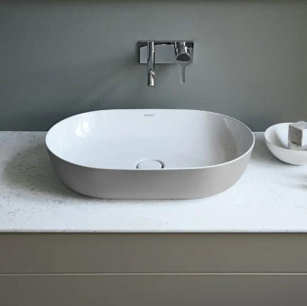 РАКОВИНА 60Х40 СМ DURAVIT LUV, БЕЛО-СЕРЫЙ (0379602300)