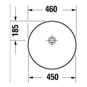 РАКОВИНА 46 СМ DURAVIT VITRIUM, БЕЛЫЙ МАТОВЫЙ (2661463279)