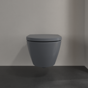 ПОДВЕСНОЙ БЕЗОБОДКОВЫЙ УНИТАЗ VILLEROY&BOCH SUBWAY 2.0, GRAPHITE (5614R0I4)