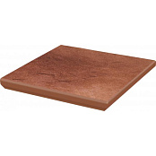 PARADYZ KLINKIER TAURUS BROWN STOPNICA Z KAPINOSEM NAROZNA 33X33