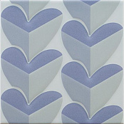 PAMESA AGATHA MILLE CUORI NAVI 25X25