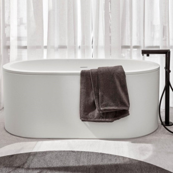 ВАННА ОТДЕЛЬНОСТОЯЩАЯ CIELO ARCADIA CIBELE 160X86 СМ (CIBELE-WHITE+CIBATC-TL)