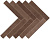 Фото плитки ATLAS CONCORDE DWELL BROWN LEATHER HERRINGBONE 36,2X41,2 из коллекции ATLAS CONCORDE DWELL 
