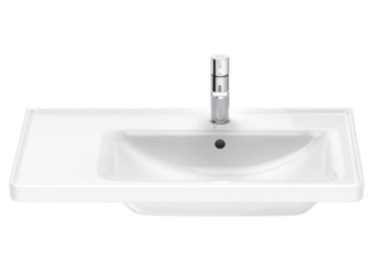 РАКОВИНА 80Х48СМ АСИММЕТРИЧНАЯ DURAVIT D-NEO, БЕЛЫЙ (2370800000)