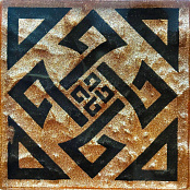 KOTTO TAKO GTР 73013 GOTHIC BROWN BROCADE S1 7,3X7,3X0,8