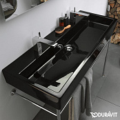 КЕРАМИЧЕСКАЯ РАКОВИНА 120 СМ DURAVIT VERO, ЧЕРНАЯ (0454120824)