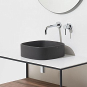 КЕРАМИЧЕСКАЯ РАКОВИНА 40 СМ SIMAS FOLIO, ЧЕРНЫЙ МАТОВЫЙ (FO03-MATTE BLACK)