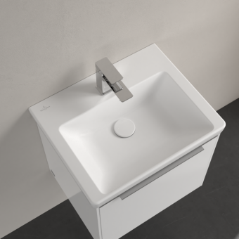 РАКОВИНА 50Х40 VILLEROY&BOCH SUBWAY 3.0, STONE WHITE (4370FFRW)
