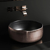 КЕРАМИЧЕСКАЯ РАКОВИНА GLASS DESIGN MODE LUX, GUNMETAL/BRONZE (MODE40GMSL)