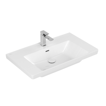 РАКОВИНА 80Х47 VILLEROY&BOCH SUBWAY 3.0, WHITE ALPIN (4A708001)