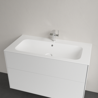 РАКОВИНА ВСТРАИВАЕМАЯ 100Х50 VILLEROY&BOCH FINION, STONE WHITE (4164ABRW)
