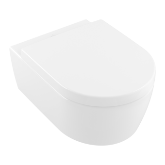 ПОДВЕСНОЙ БЕЗОБОДКОВЫЙ УНИТАЗ VILLEROY&BOCH AVENTO, STONE WHITE (5656HRRW)