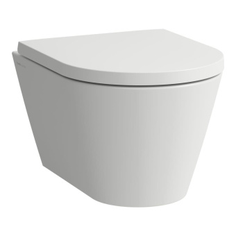 ПОДВЕСНОЙ БЕЗОБОДКОВЫЙ УКОРОЧЕННЫЙ УНИТАЗ LAUFEN KARTELL, БЕЛЫЙ МАТОВЫЙ (H8203337570001)